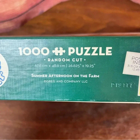 Cobble Hill Summer Afternoon On The Farm 1000 Piece Puzzle - Picture 2 of 6